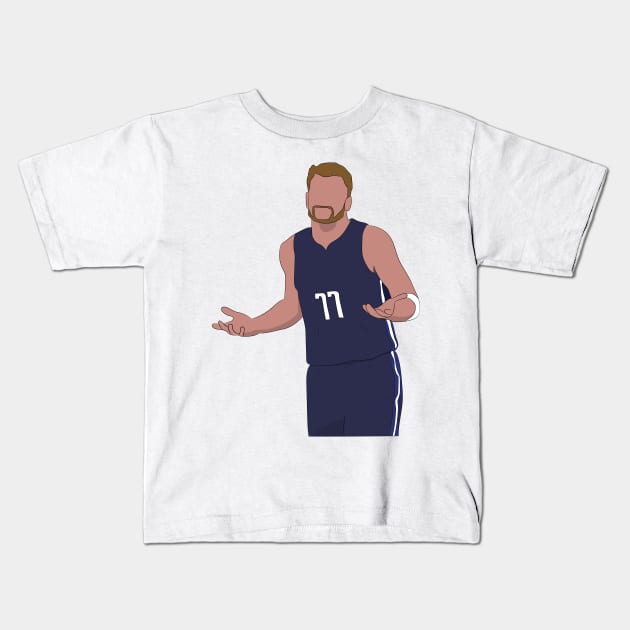 Luka Doncic Kids T-Shirt by SickSticksCo